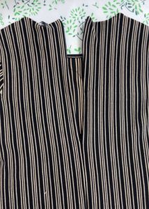 Classic Striped Sheath Dress fully stretchable