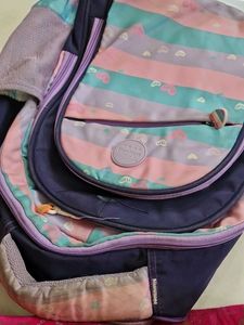 Cute Striped Heart Backpack
