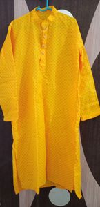 New yellow kurta size 44