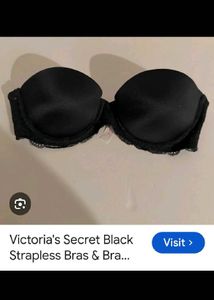 Victoria's Secret Black Strapless Bra