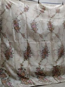 Elegant Floral Print Dress Material