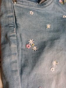 Embroidered Denim Jeans