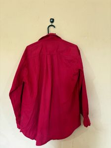 Classic Red Button-Down Shirt