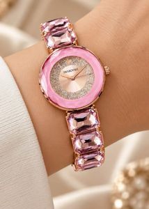 Swarovski Pink Crystal Watch