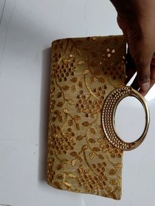 Traditional Golden Clutch