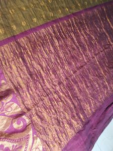 Cotton Blend  Pattu Saree