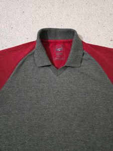 Men's Color Block Polo T-Shirt