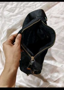 Stylish Quilted Black Hobo Bag