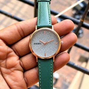 DIESEL(COPY) Women’s Luxury Glitter Dial Watch – R