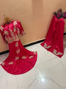 Real pearl work dress