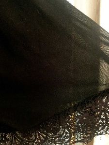 Black Lace Trim Slip Dress 34 size