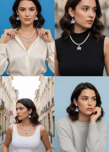 Pearl Necklace &amp; Earring Set