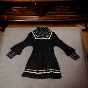 Vintage Black Babydoll Dress