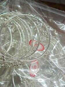 Silver Anklets with Bells