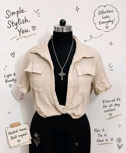 Stylish Twisted Crop Top