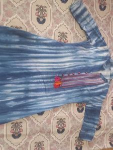Stylish Blue Tie-Dye Kurta