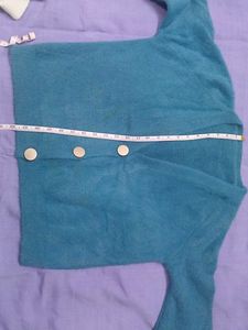 Teal Knit Cardigan