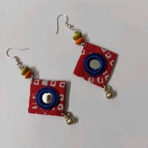 Handcrafted Fabric Earrings