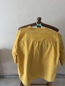 Yellow Embroidered Kurta