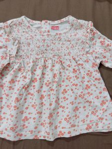 Baby Girl Floral Smocked Top