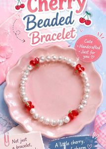 Cute Cherry Beaded Bracelet
