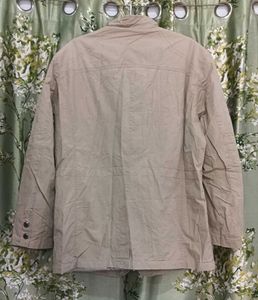 Men's Beige Cotton jacket