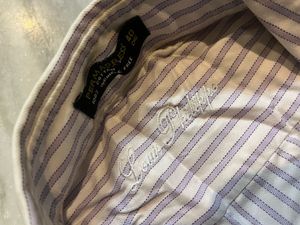 UNISEX Purple Striped Shirt