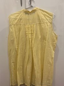 Yellow Embroidred Top