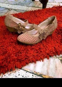 3. Chic Beige Cutout Mary Jane Heels