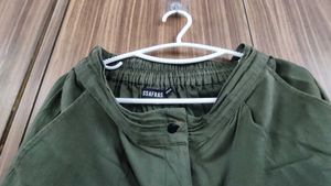 Olive Green Casual trousers