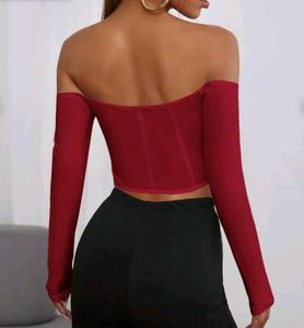 Stylish Off-Shoulder Corset Top