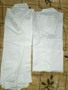 Kids White Cotton Shirt Combo – Half Sleeve &amp; Full