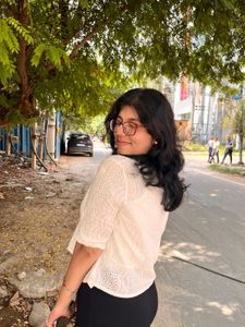 Chic White Eyelet Top