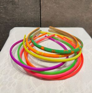 Set Of 8 Neon Hairbands