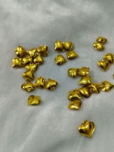 Metal Heart Golden Colour