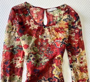 Bohemian Sheer Flowy Top