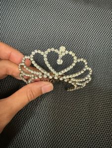 Sparkling Rhinestone Hair Crown Combs (Set of 3)
