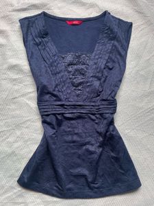 Navy blue Y2K top