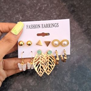 Fashionable Western Stylish Studs And Long Earring