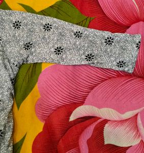 Floral Print Soft Crepe Kurti CasualWear