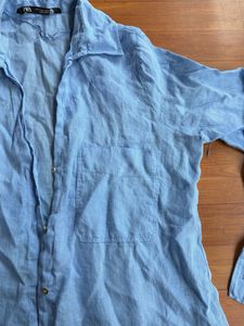 Light Blue Linen Shirt