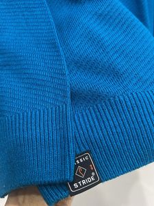 Stride Blue Textured Pullover