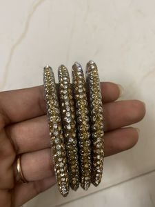 Set of 4 Embellished Bangles