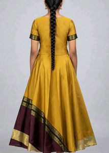 Beautiful Mustard Yellow Ethnic Gown
