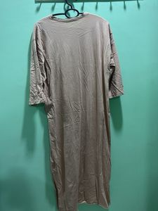 Graphic Print Oversized Tunic Top