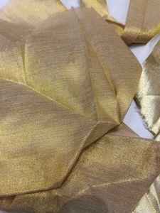 Shimmering Silver  nd golden cut piece