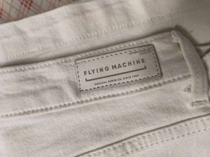 Flying Machine White Flared Jeans