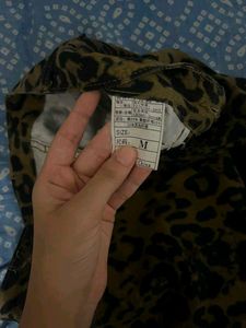 Leopard Print Wide Leg Pants