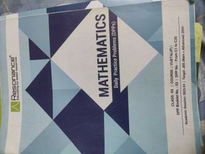 Resonance Maths Dpp and book
