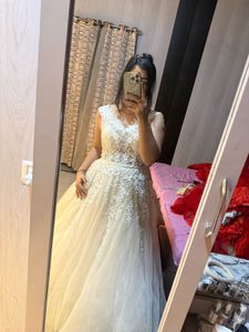 Elegant White Bridal Lehenga❤️🎀🧚🏻‍♀️